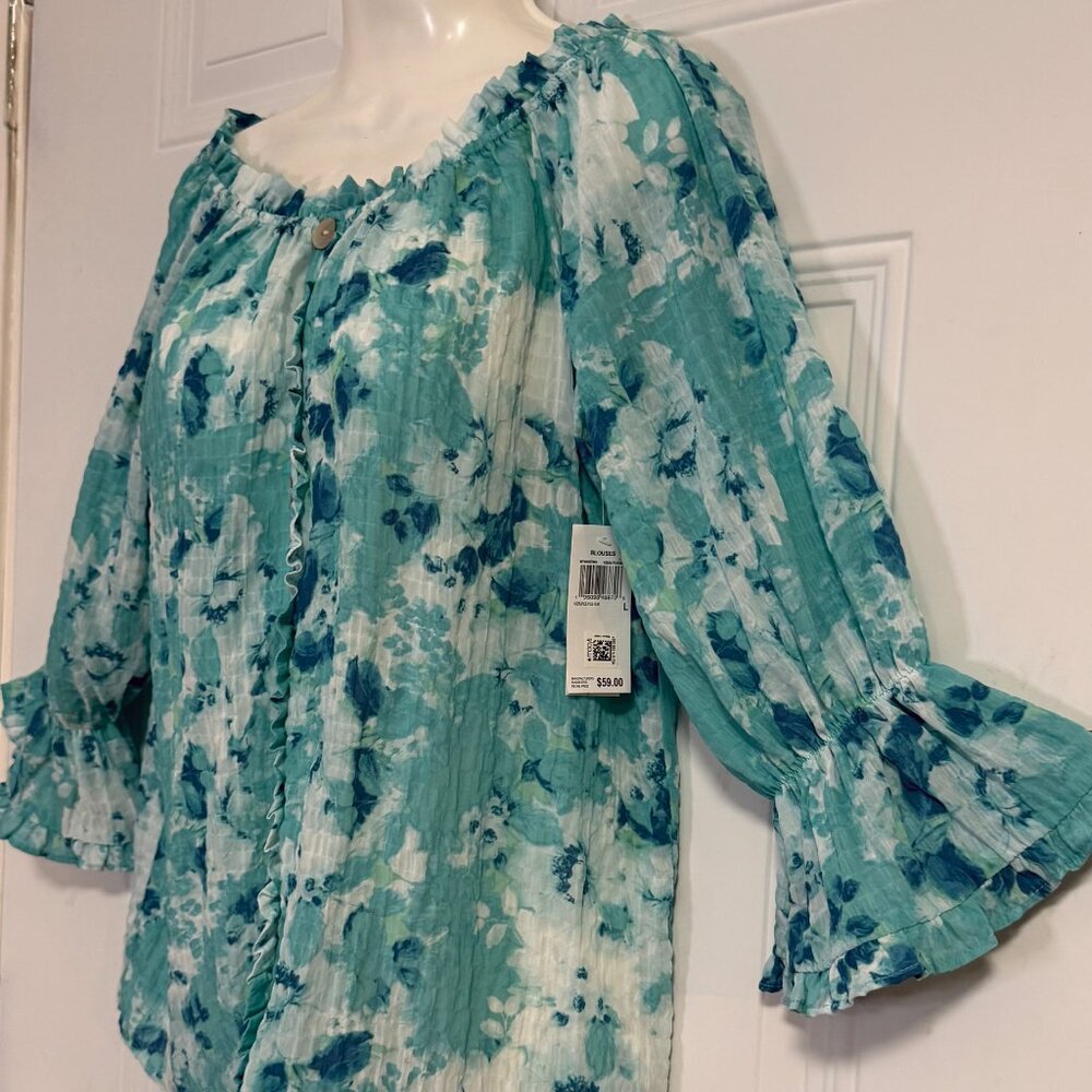 Willow Drive SZ Large Cottage Spring Blouse - Picture 5 of 9